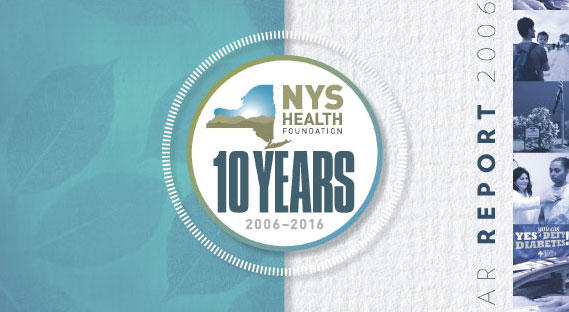 NYHealth's 10-Year Report cover page.