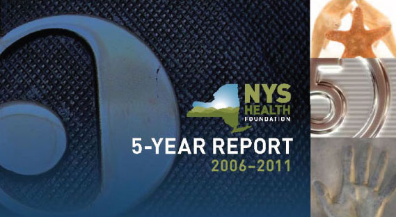 NYHealth's 5-Year Report cover page.