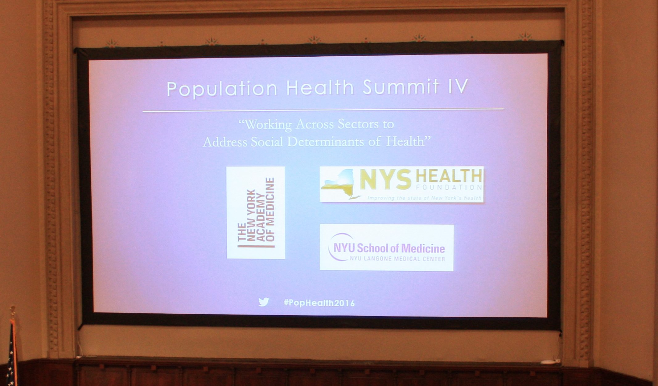 Population Health Summit IV cover slide.