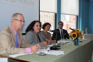 Speakers at NYHealth event.