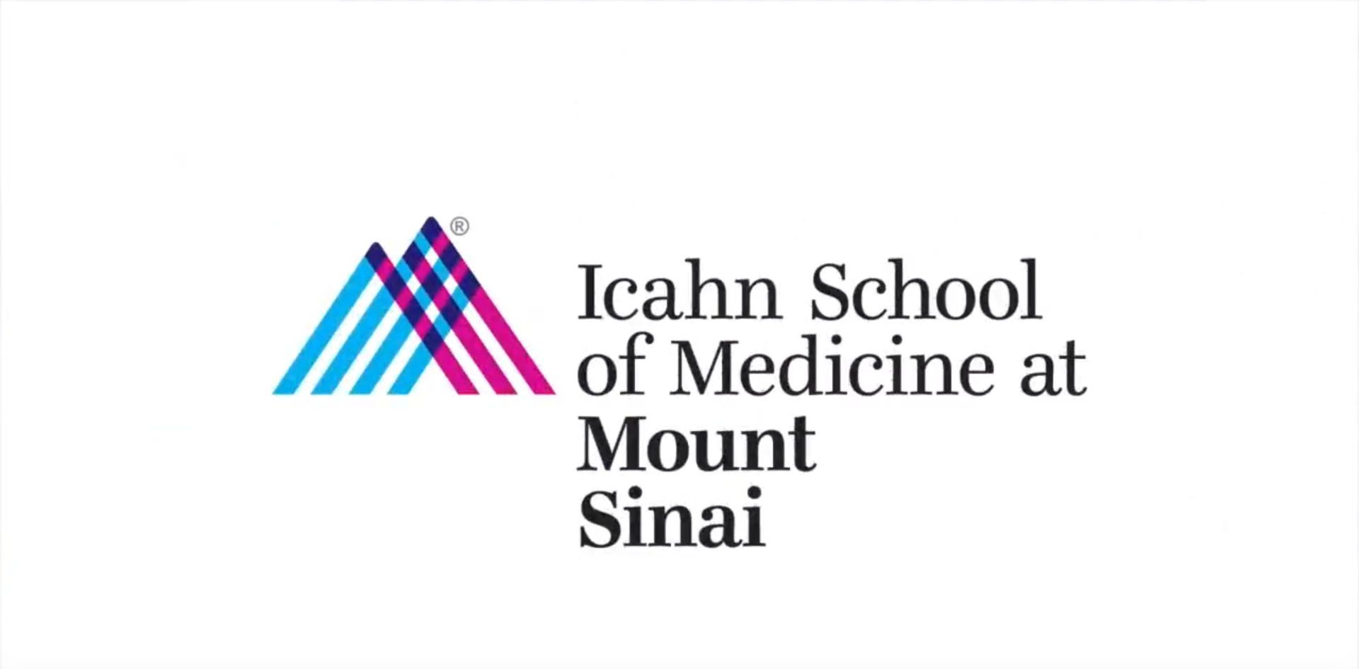Icahn School of Medicine at Mount Sinai logo.